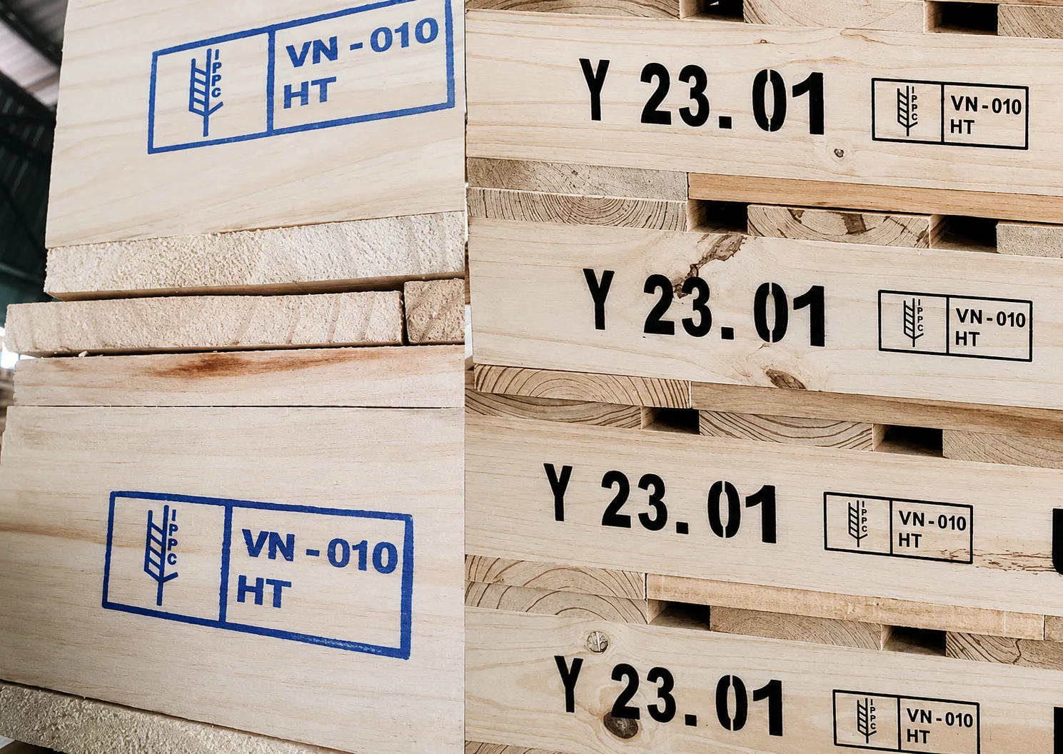 Con dấu ISPM15 trên Pallet gỗ
