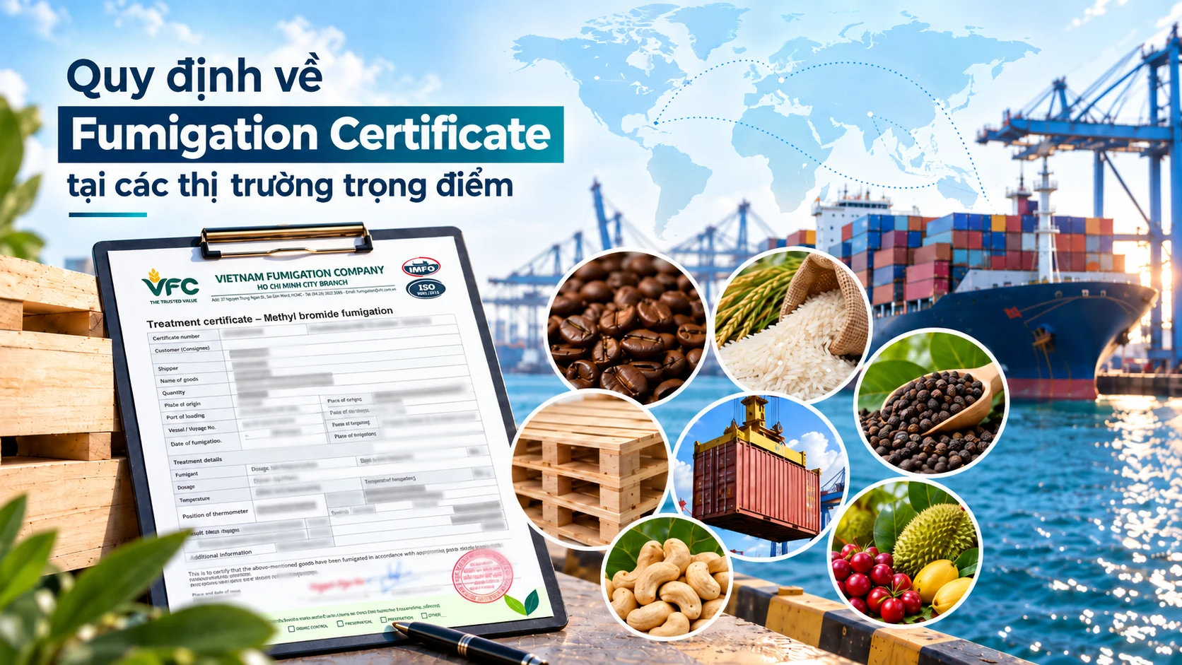 fumigation certificate hàng xuất khẩu theo yêu cầu từng thị trường