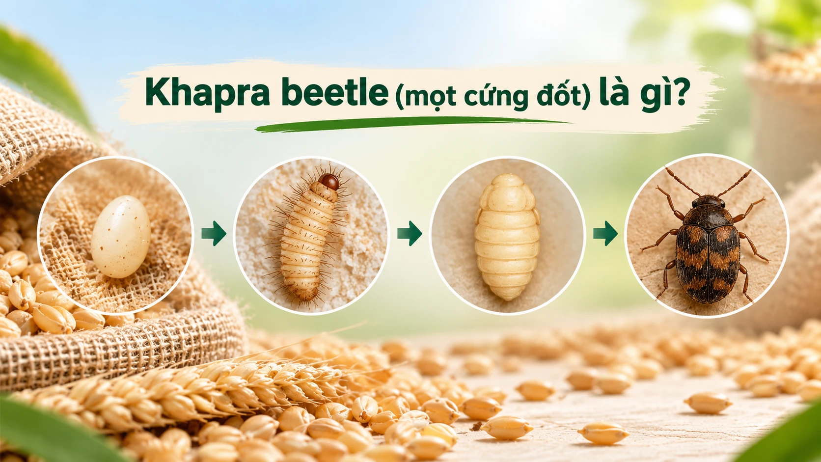 khapra beetle trogoderma granarium mọt kho