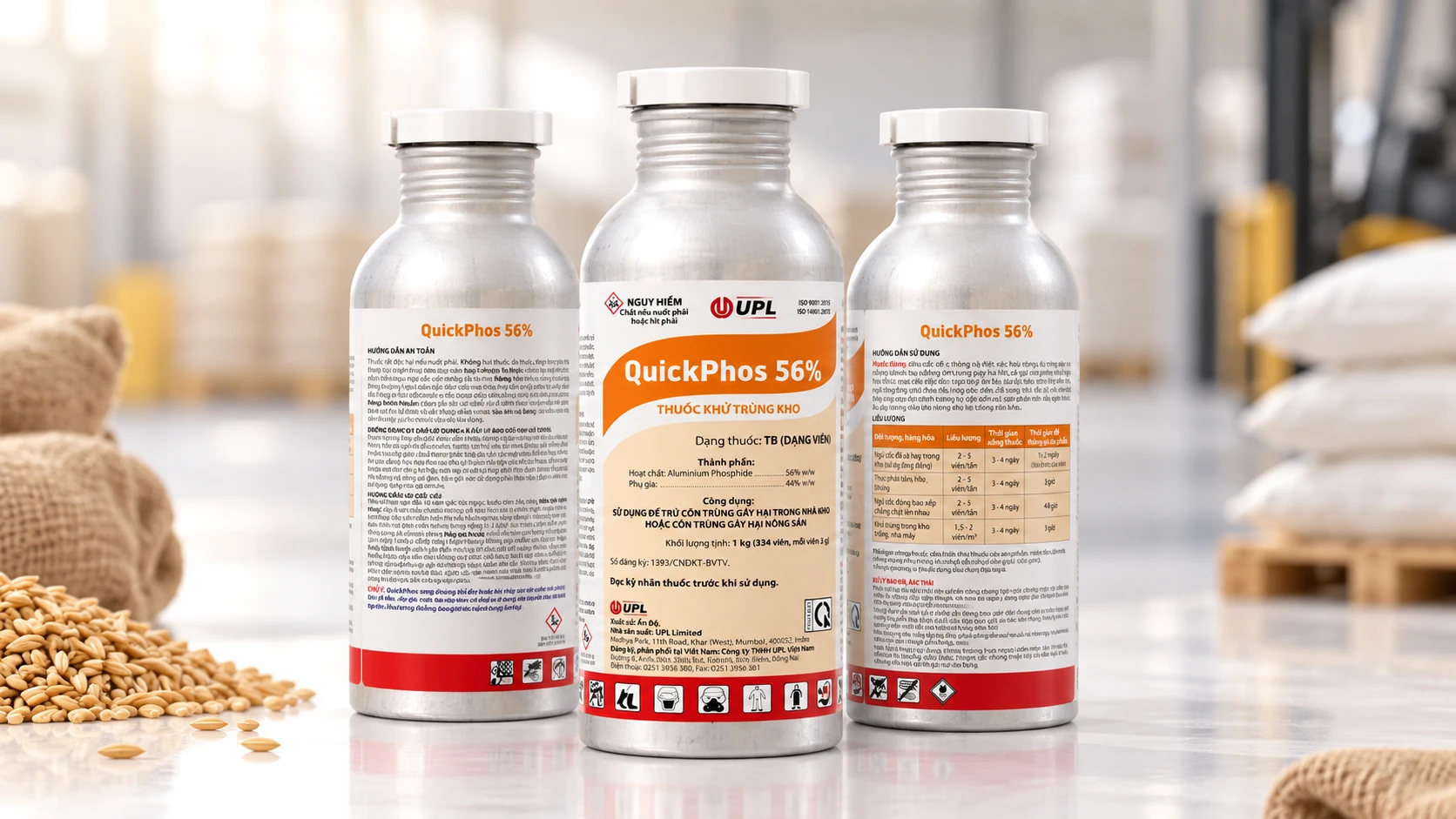 thuốc khử trùng phosphine có đặc tính như thế nào?