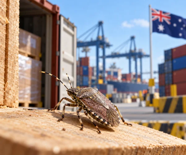 container bị phát hiện bmsb tại úc