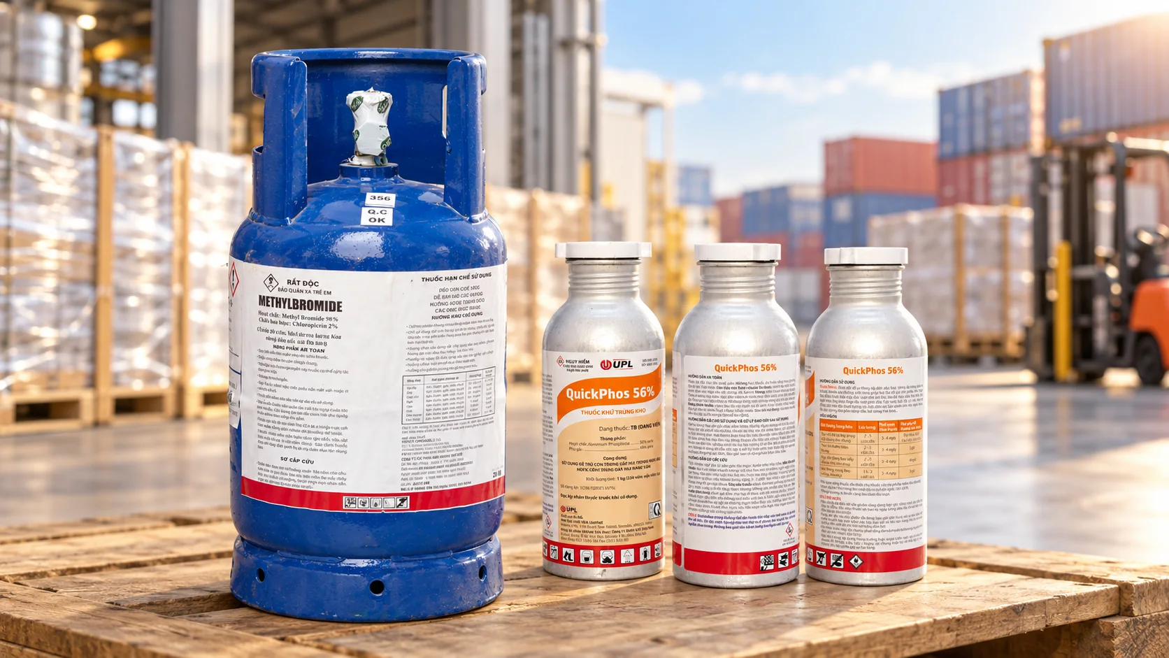 phosphine và methyl bromide chi phí khử trùng