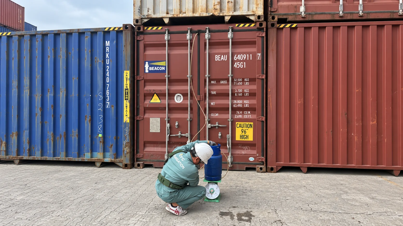 quy trình 5 bước khử trùng container