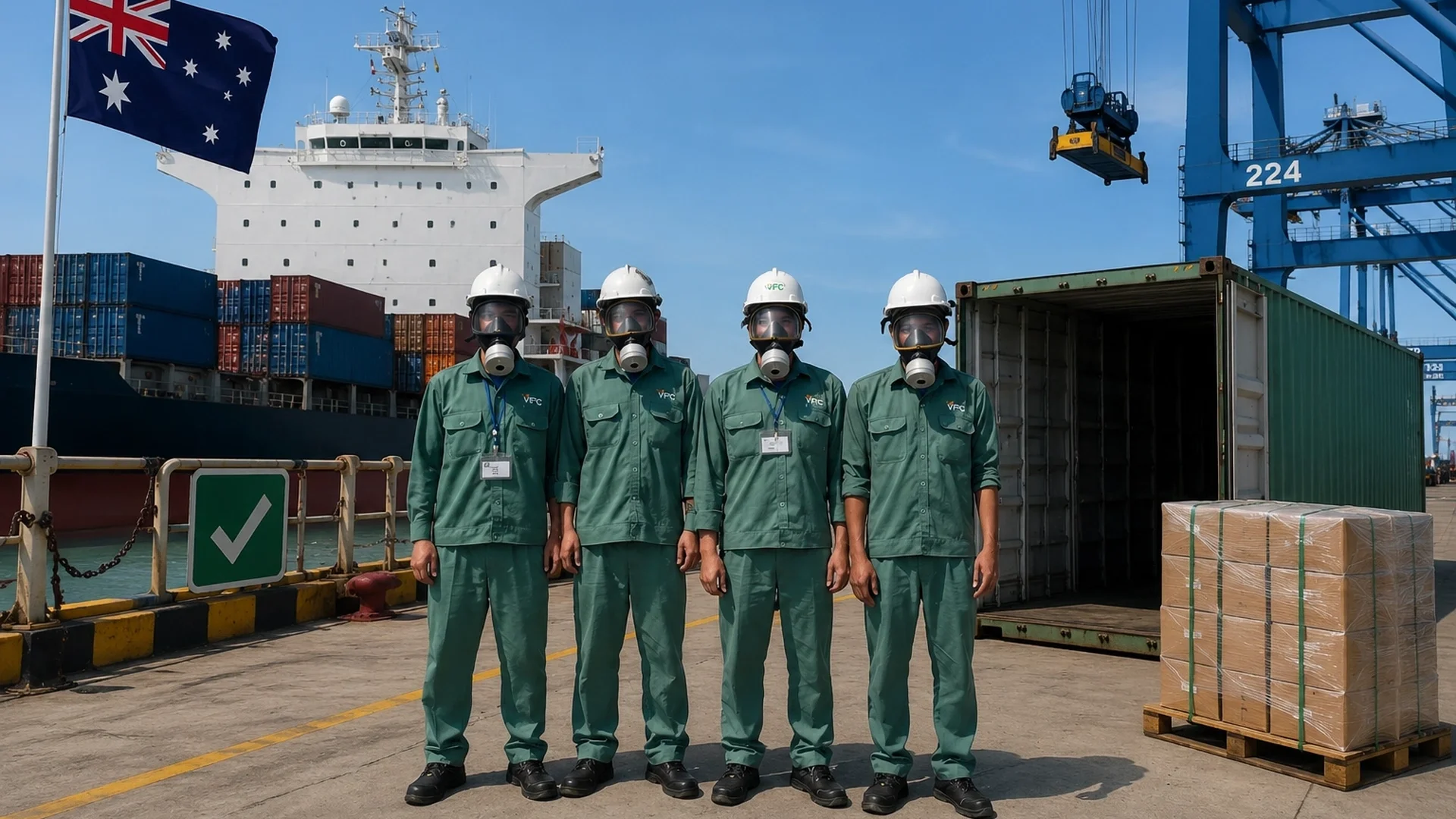 vfc fumigation kiểm soát bmsb thông quan úc